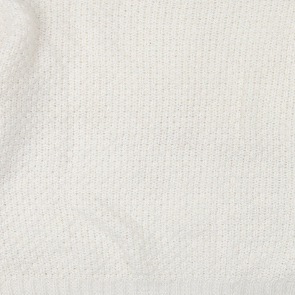 Primark Womens Beige Acrylic Pullover Jumper Size 2XL