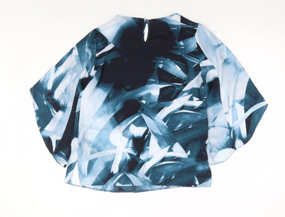 Womens UK Size 10 Rocha John Rocha Blue Basic Blouse
