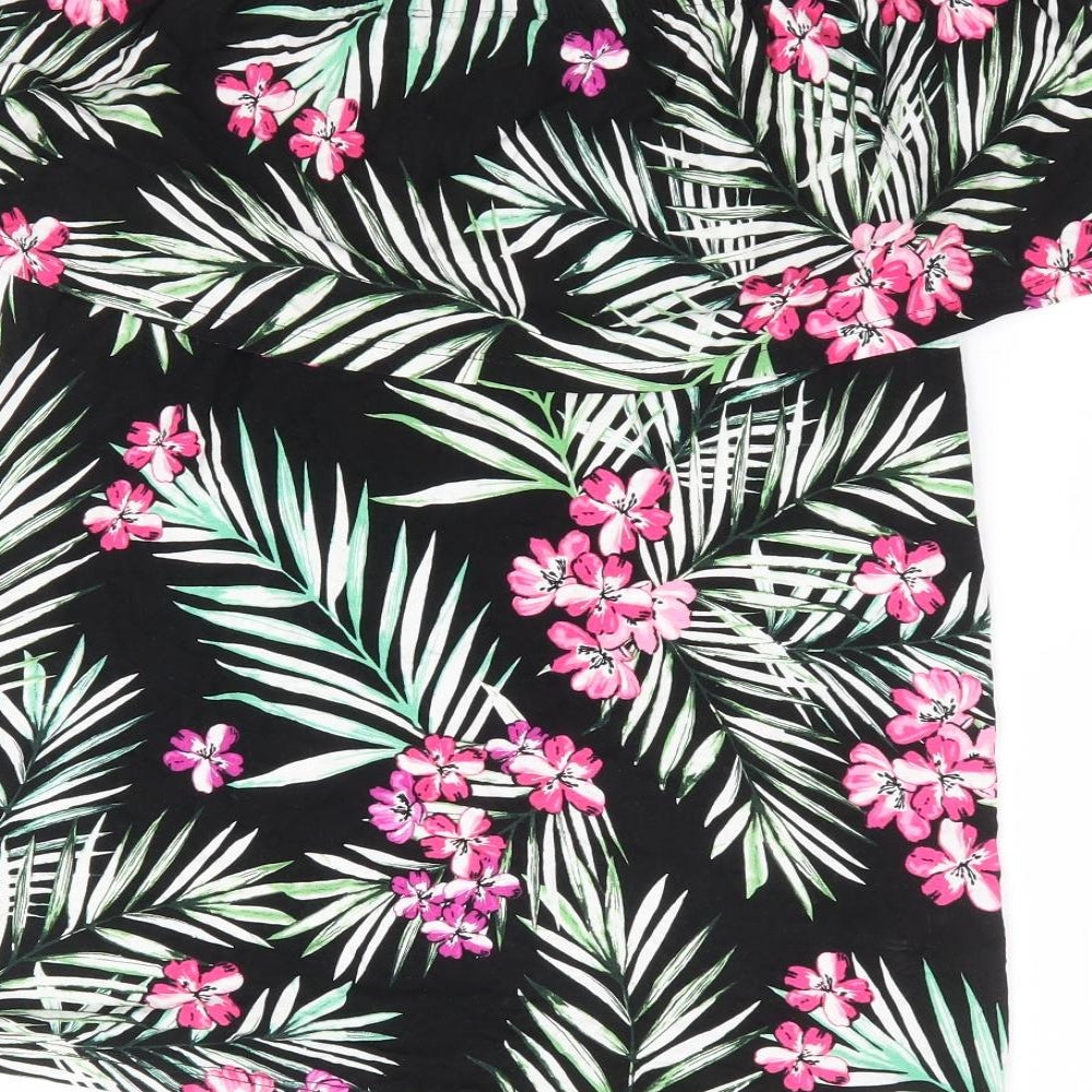 Womens UK Size 10 Peacocks Black Basic Blouse