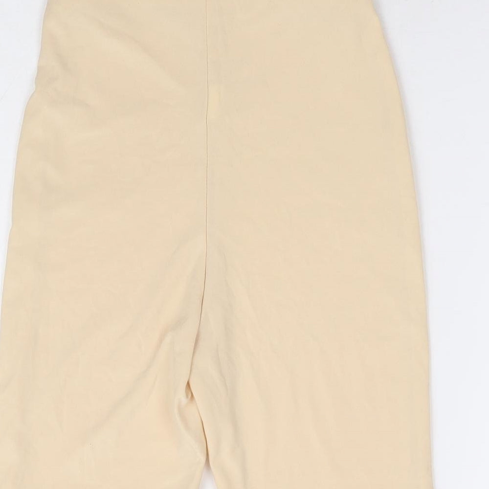Missy Empire Womens Beige Polyester Sweat Shorts Size 4 L7 in Regular - Cycle Short