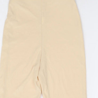 Missy Empire Womens Beige Polyester Sweat Shorts Size 4 L7 in Regular - Cycle Short