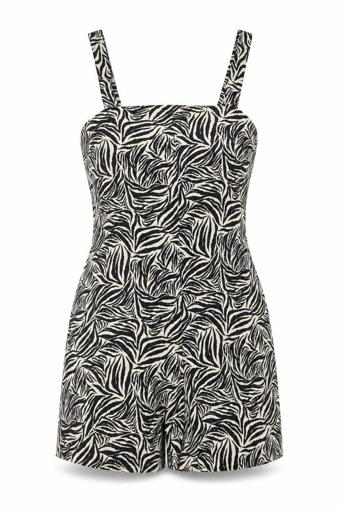 Womens UK Size 8 New Look One-Piece Brown Playsuit