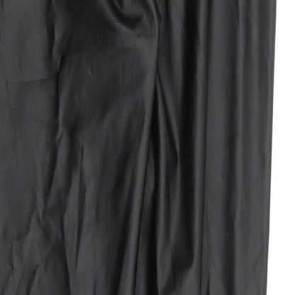 Womens UK Size L Preworn Regular Fit  Black Trousers