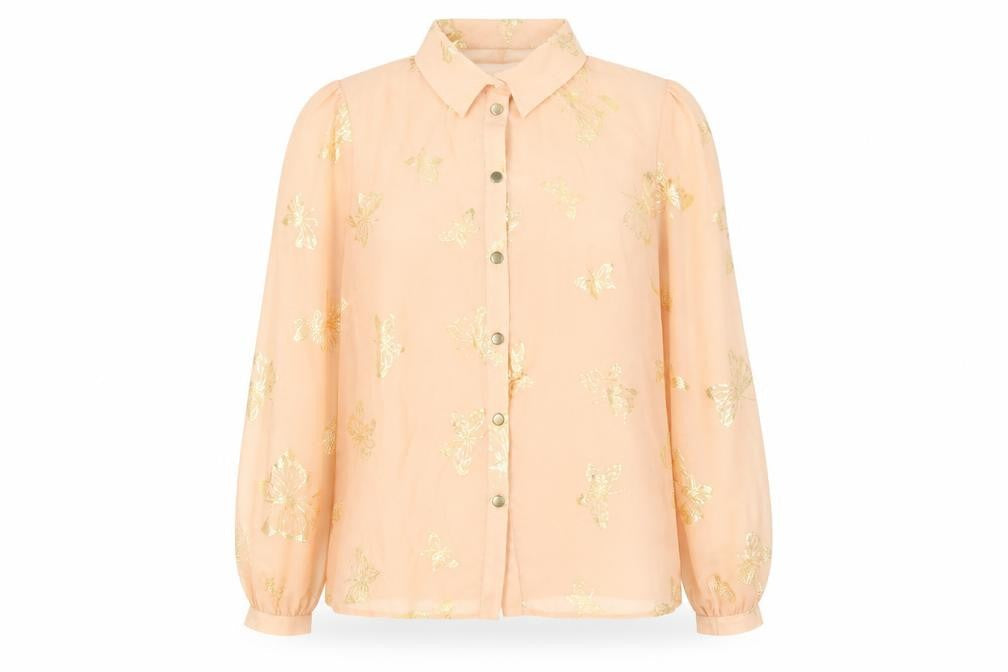 Womens UK Size 10 Primark Pink Basic Button-Up