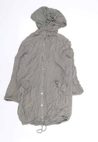 Womens UK Size 10 Marks and Spencer Green Pullover Hoodie