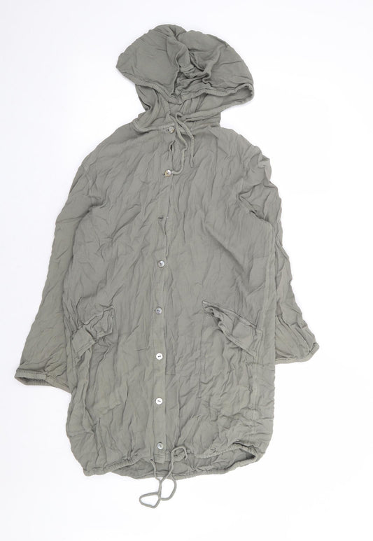 Womens UK Size 10 Marks and Spencer Green Pullover Hoodie