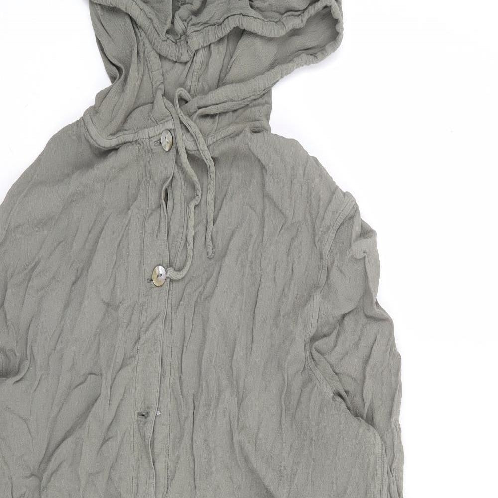 Womens UK Size 10 Marks and Spencer Green Pullover Hoodie