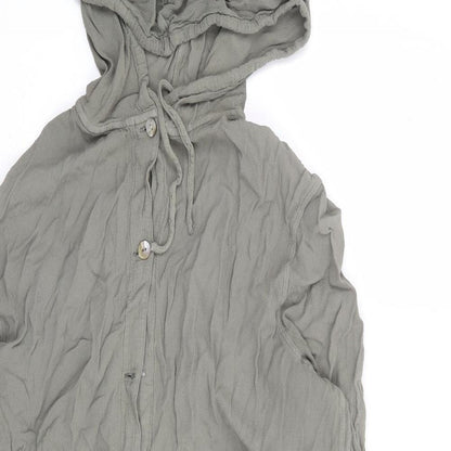 Womens UK Size 10 Marks and Spencer Green Pullover Hoodie
