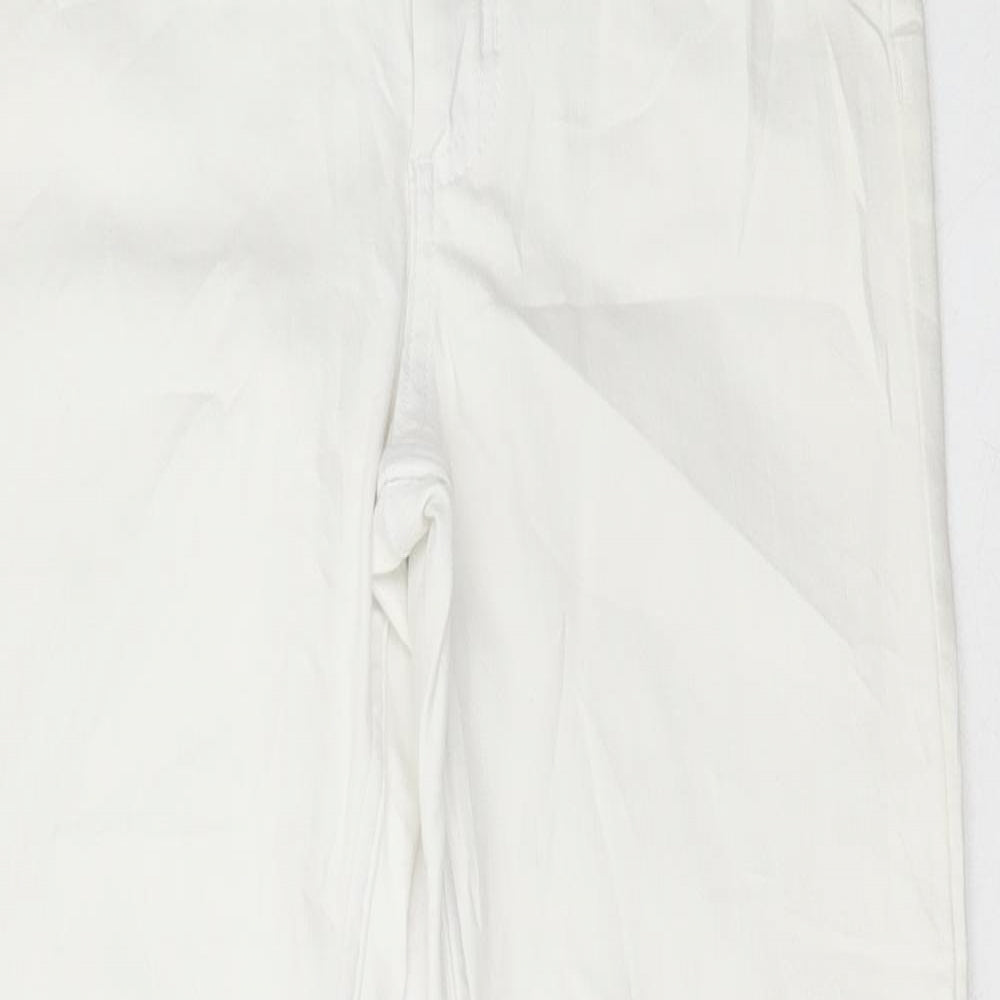 Womens UK Size 8 Marks and Spencer Regular Fit Skinny White Jeans