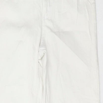Womens UK Size 8 Marks and Spencer Regular Fit Skinny White Jeans