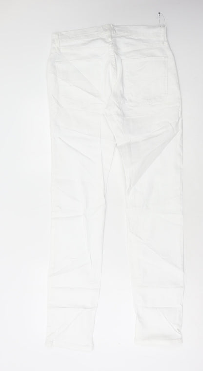 Womens UK Size 30 in Marks and Spencer Regular Fit Skinny White Jeans