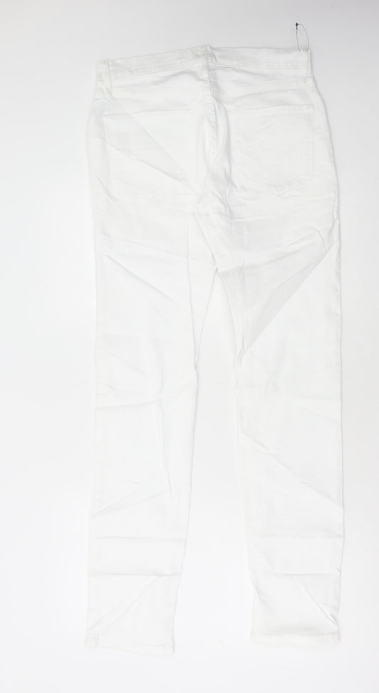 Womens UK Size 30 in Marks and Spencer Regular Fit Skinny White Jeans