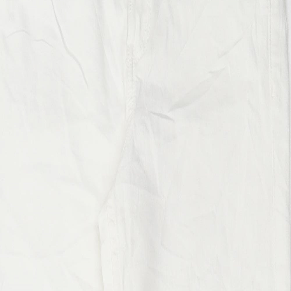 Womens UK Size 8 Marks and Spencer Regular Fit Skinny White Jeans