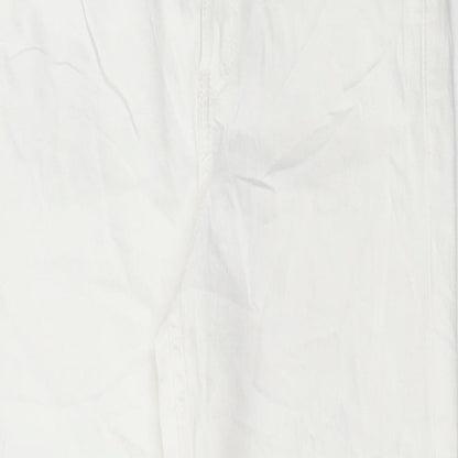 Womens UK Size 8 Marks and Spencer Regular Fit Skinny White Jeans