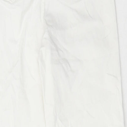 Womens UK Size 8 Marks and Spencer Regular Fit Skinny White Jeans