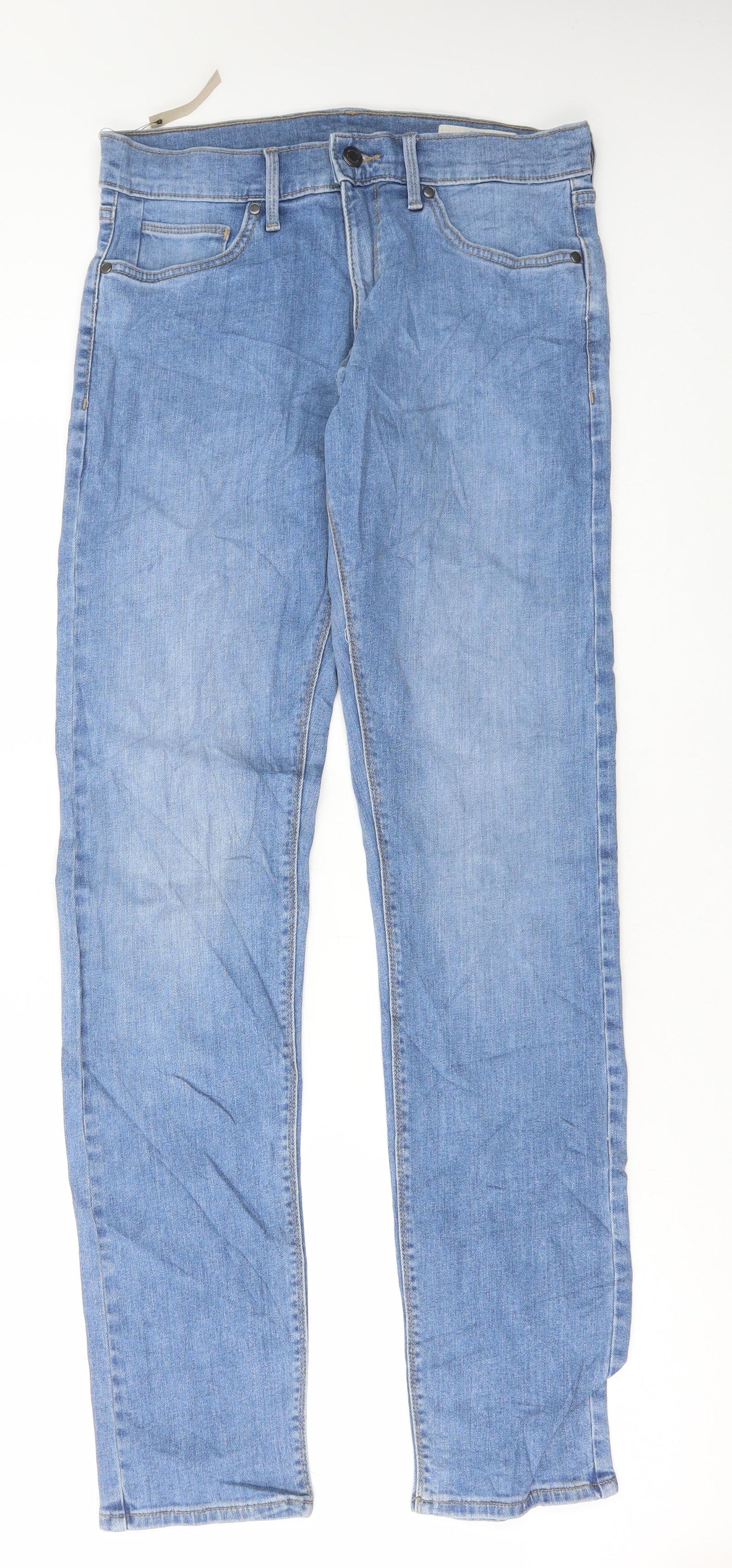 Womens UK Size 30 in Marks and Spencer Regular Fit Skinny Blue Jeans