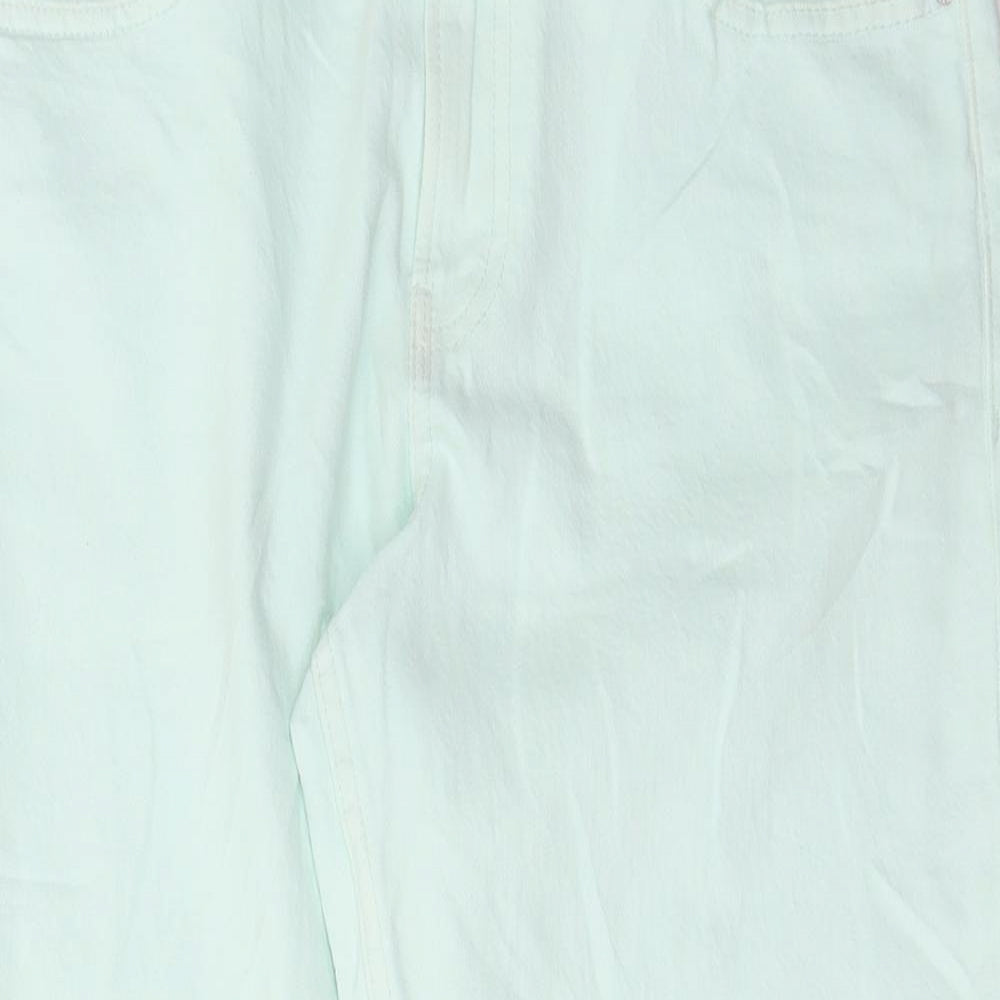 Womens UK Size 12 Marks and Spencer Regular Fit Straight Green Jeans