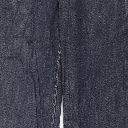United Colors of Benetton Womens Blue Cotton Skinny Jeans Size 26 in L31 in Regular Button
