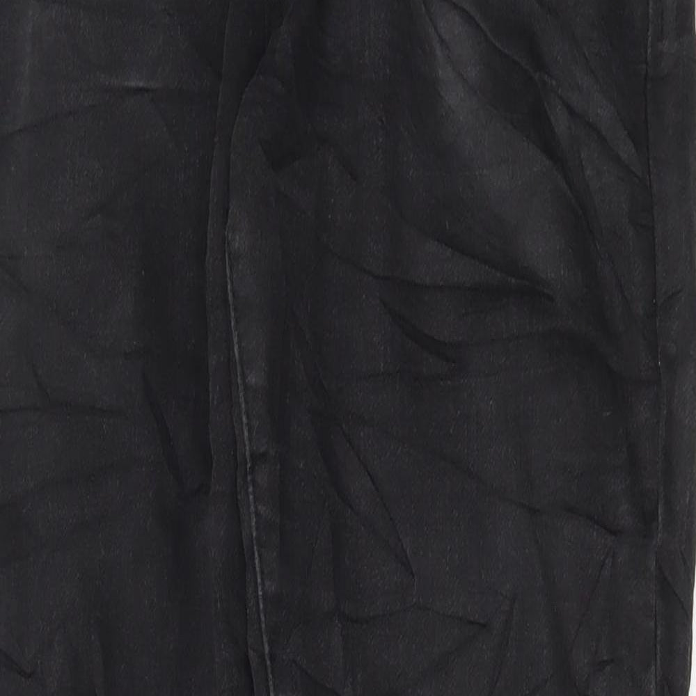 NEXT Womens Black Cotton Skinny Jeans Size 32 in L30 in Regular Button
