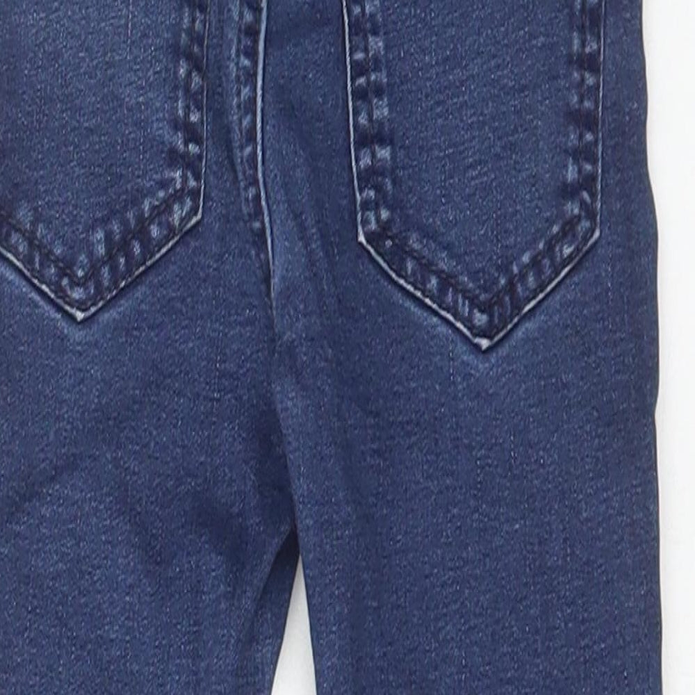 NEXT Boys Blue Cotton Jeans Size 12-18 Months Button