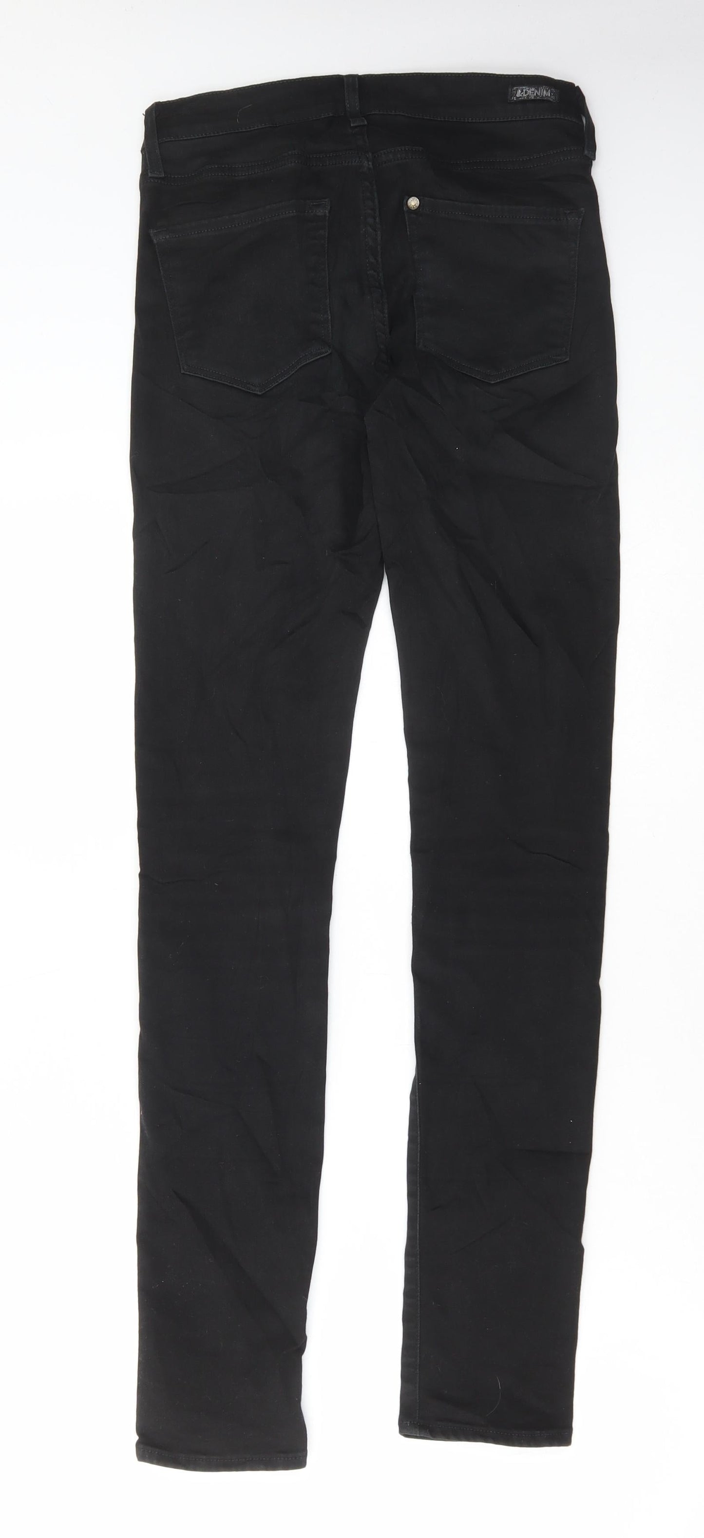 &Denim Womens Black Cotton Skinny Jeans Size 28 in L32 in Regular Button