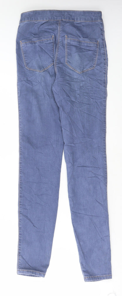 /Denim Womens Blue Cotton Skinny Jeans Size 10 L29 in Regular Button