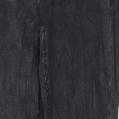 Womens UK Size 32 in Preworn Regular Fit Straight Black Jeans