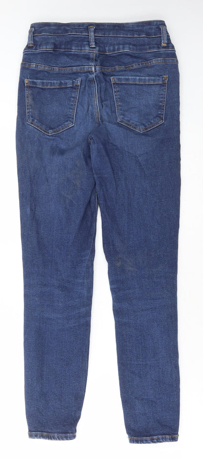 Womens UK Size 28 in Preworn Regular Fit Skinny Blue Jeans