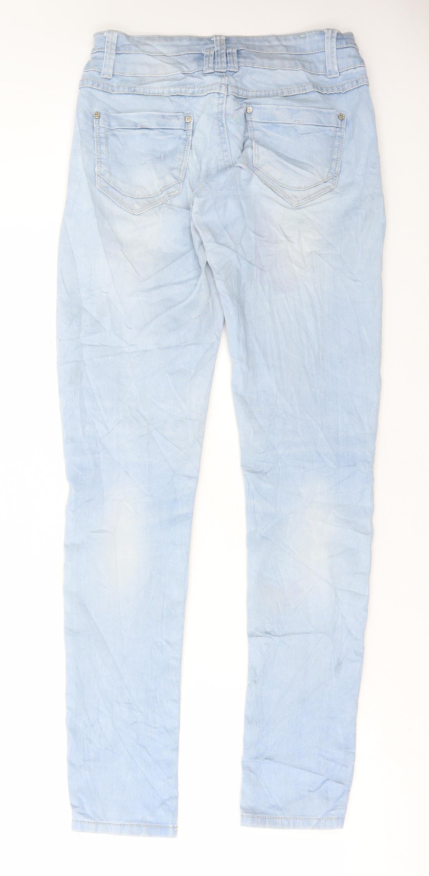 H. Twenty One Womens Blue Cotton Skinny Jeans Size 30 in L32 in Regular Button