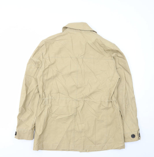Womens UK Size S Zara Beige Jacket
