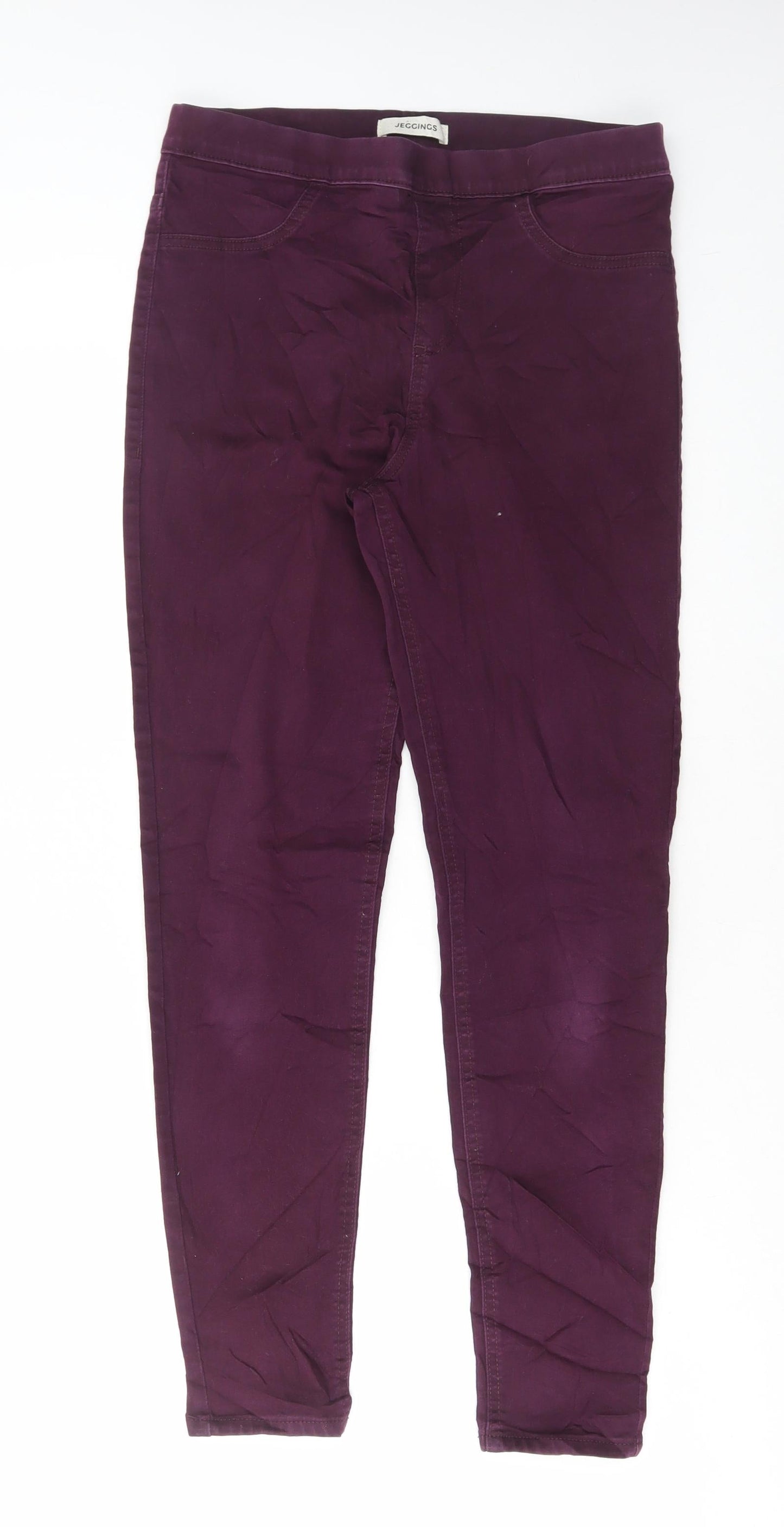 Womens UK Size 12 Marks and Spencer Regular Fit Skinny Purple Jeans