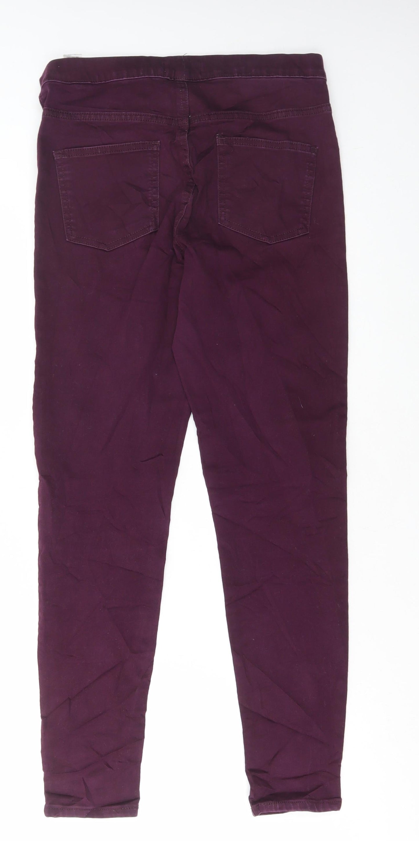 Womens UK Size 12 Marks and Spencer Regular Fit Skinny Purple Jeans
