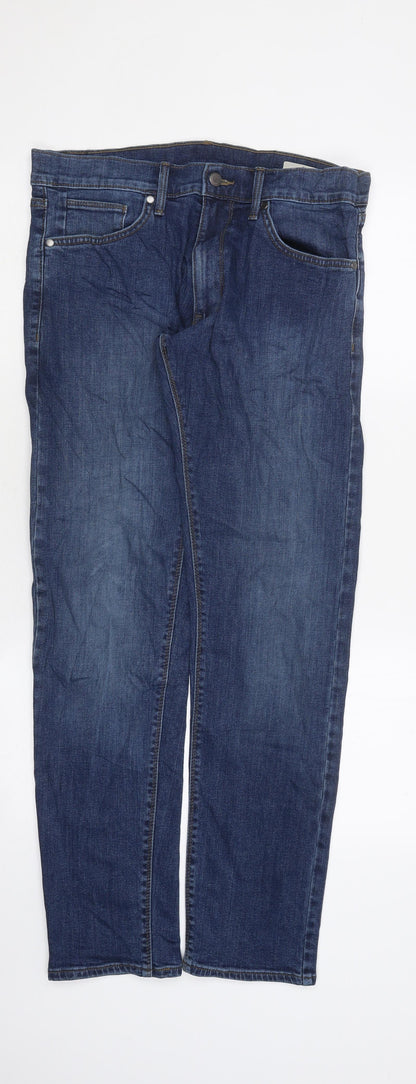 Womens UK Size 10 Marks and Spencer Regular Fit Skinny Blue Jeans
