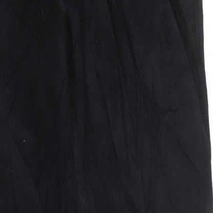 Marks and Spencer Mens Black Cotton Straight Jeans Size S L33 in Regular Zip