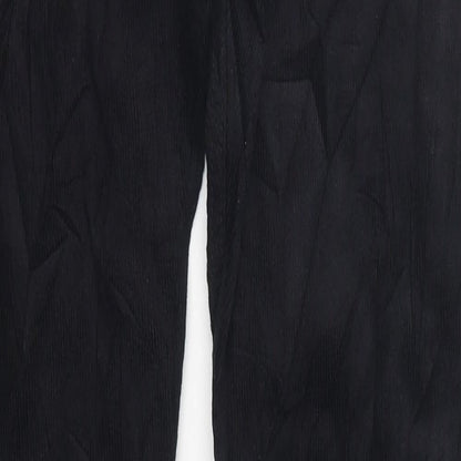 Marks and Spencer Mens Black Cotton Straight Jeans Size S L33 in Regular Zip