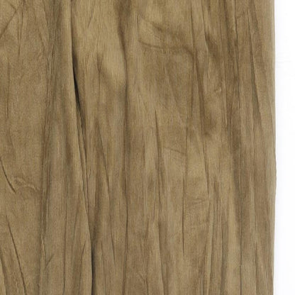 Marks and Spencer Mens Beige Cotton Straight Jeans Size M L33 in Regular Zip