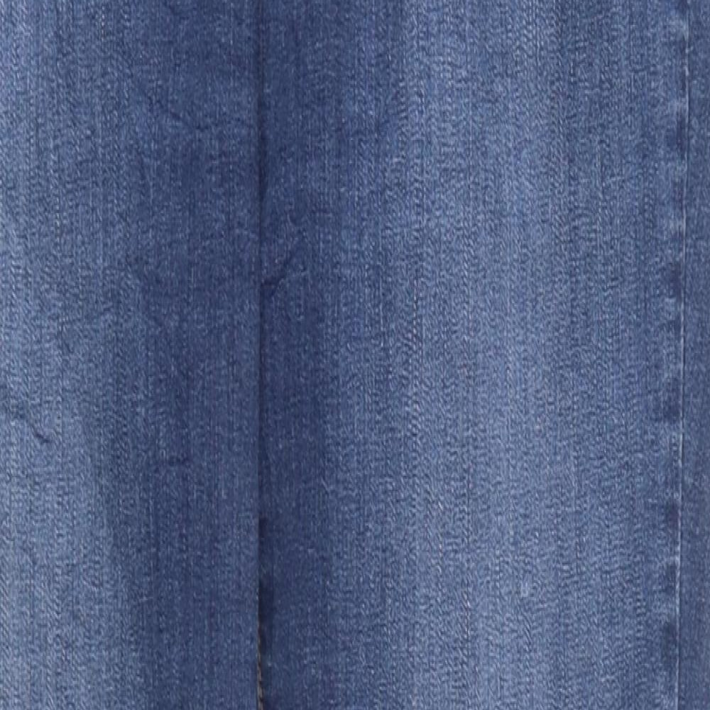Womens UK Size M Preworn Regular Fit Straight Blue Jeans
