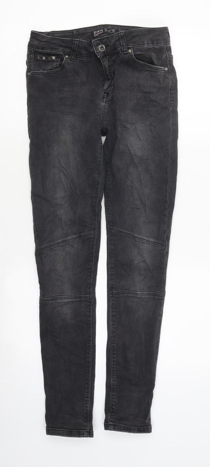Z1976 Denim Womens Black Cotton Skinny Jeans Size 8 L34 in Regular Zip
