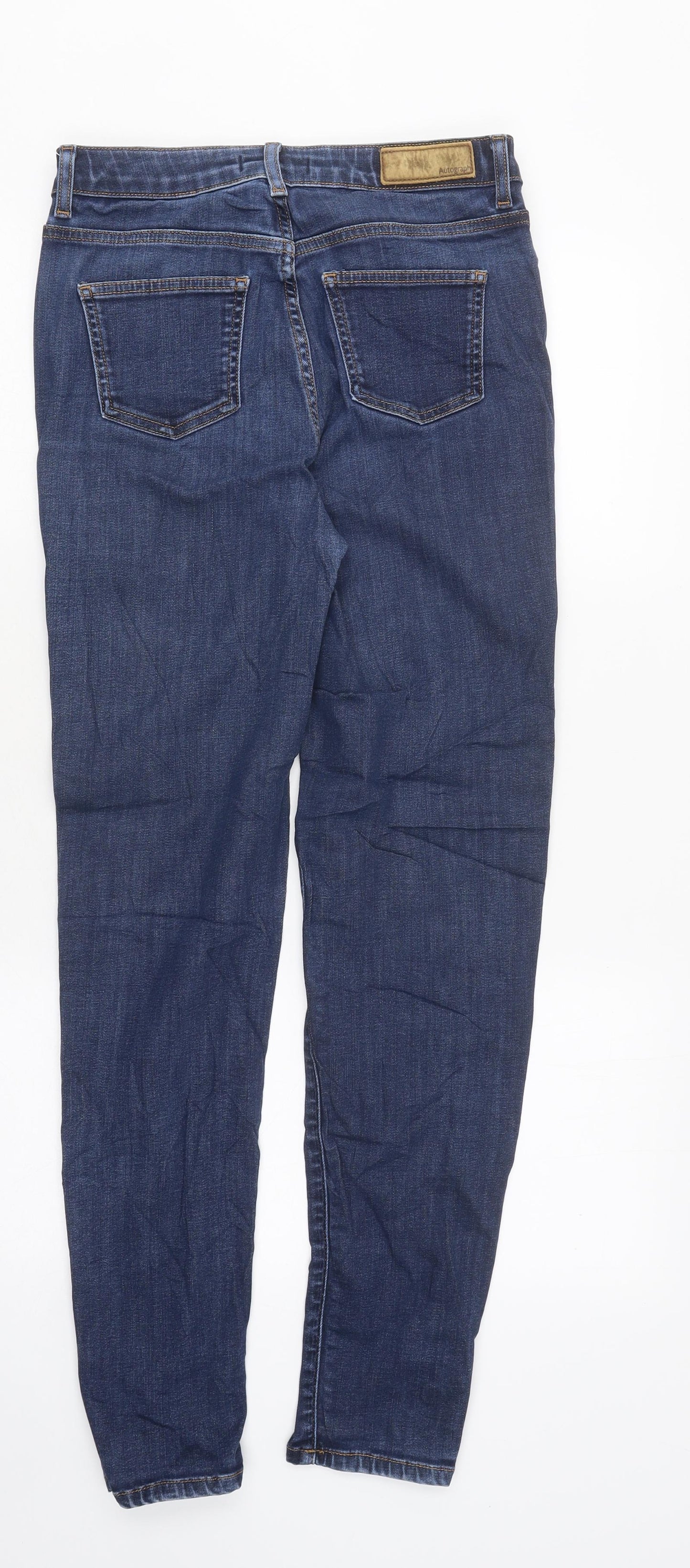 Womens UK Size 10 Marks and Spencer Regular Fit Skinny Blue Jeans