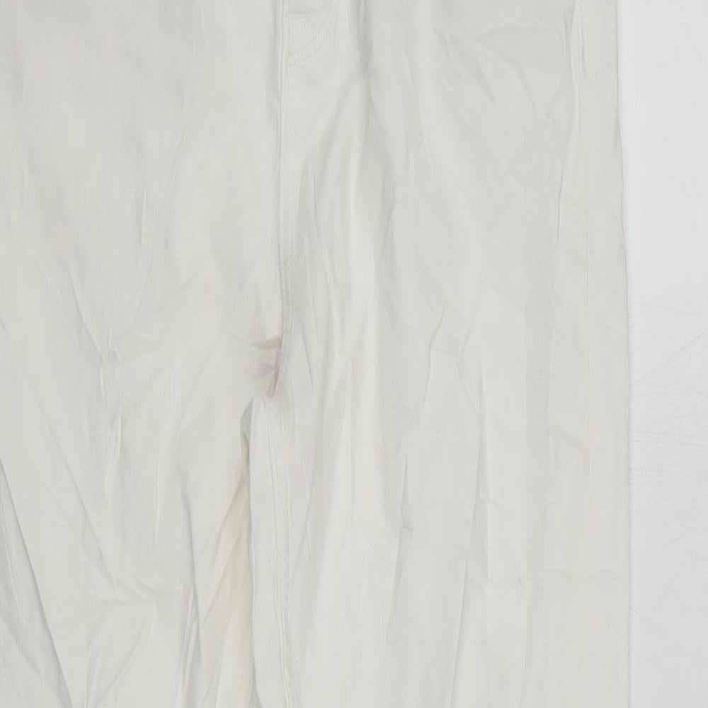 Womens UK Size 12 Marks and Spencer Regular Fit Skinny White Jeans