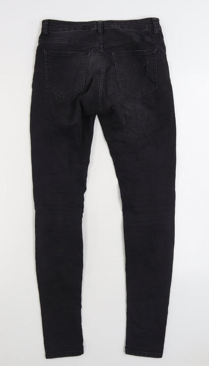 Womens UK Size 6 H&M Regular Fit Skinny Black Jeans
