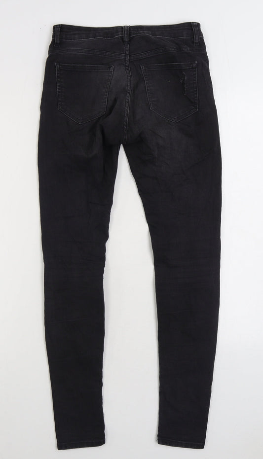 Womens UK Size 6 H&M Regular Fit Skinny Black Jeans