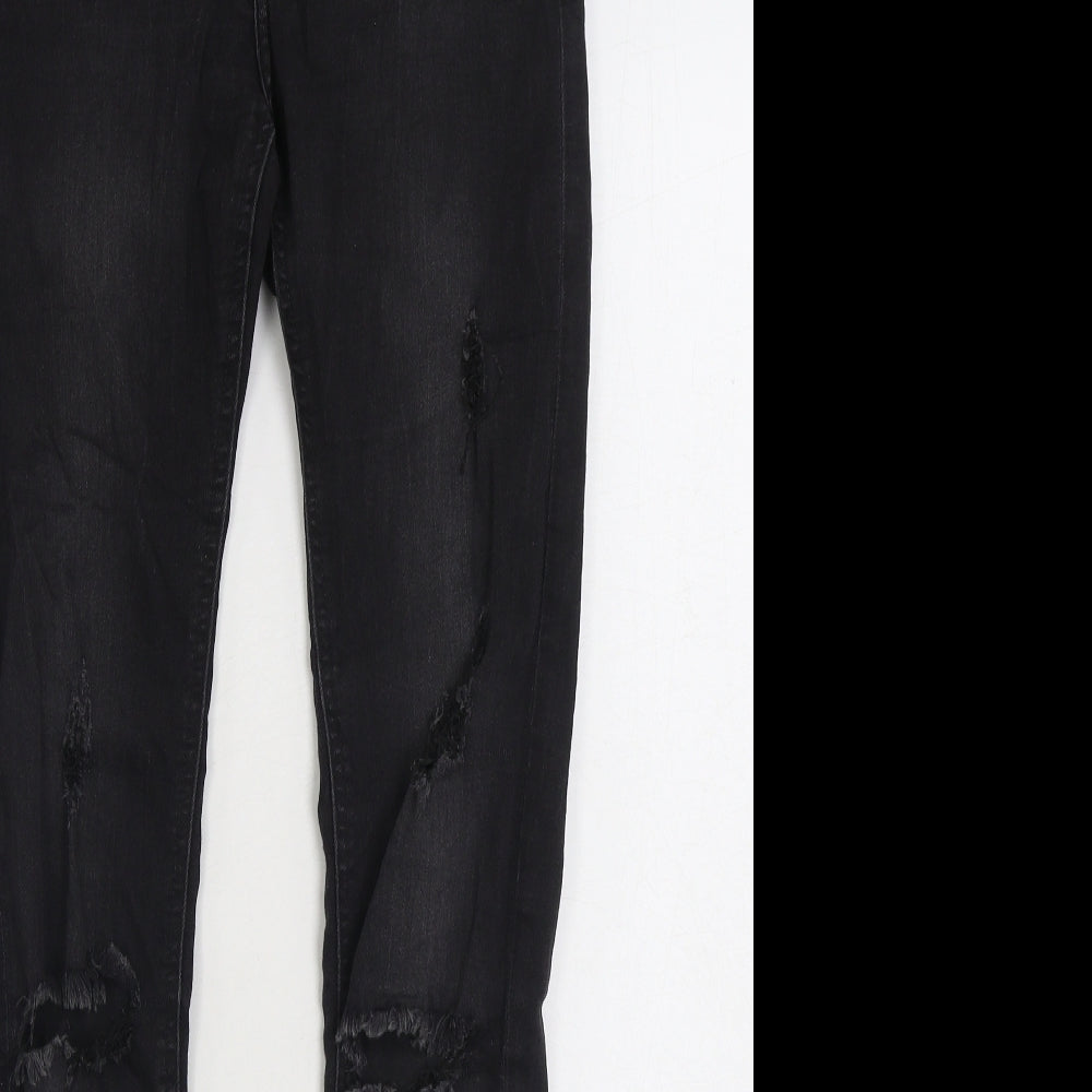 Womens UK Size 6 H&M Regular Fit Skinny Black Jeans