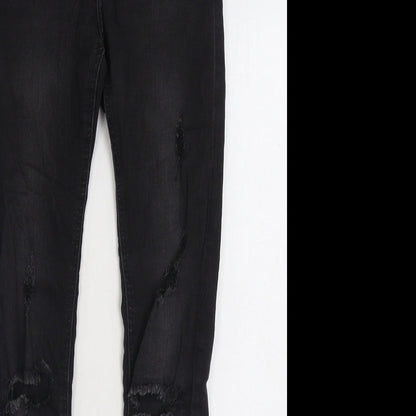 Womens UK Size 6 H&M Regular Fit Skinny Black Jeans