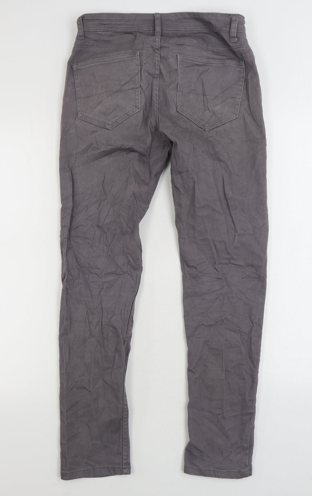 Denim & Co. Mens Grey Cotton Skinny Jeans Size 28 in L30 in Regular Zip