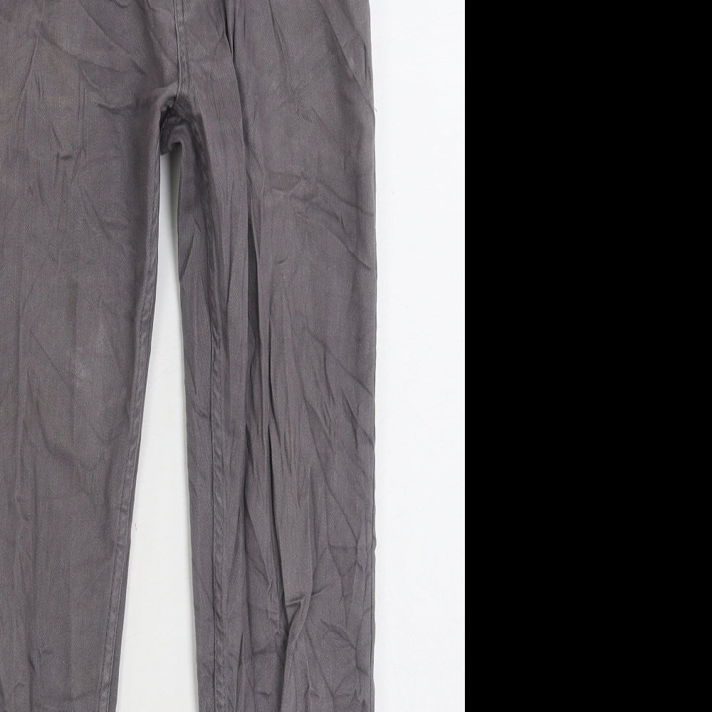 Denim & Co. Mens Grey Cotton Skinny Jeans Size 28 in L30 in Regular Zip