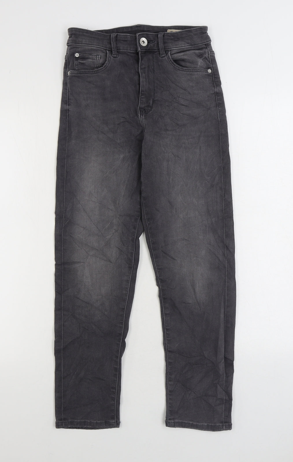 Womens UK Size 6 Marks and Spencer Regular Fit Straight Grey Jeans