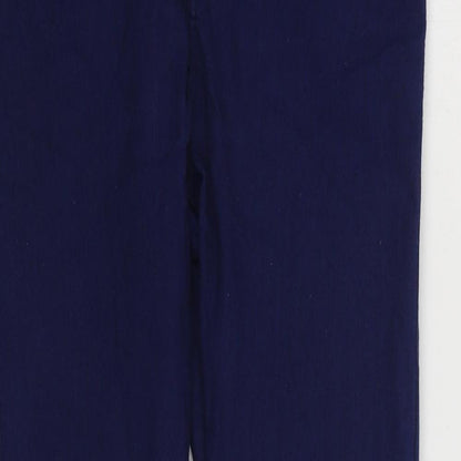 Topshop Womens Blue Cotton Skinny Jeans Size 30 in L32 in Regular Zip