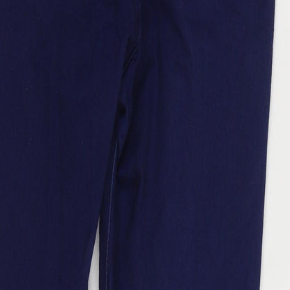 Topshop Womens Blue Cotton Skinny Jeans Size 30 in L32 in Regular Zip