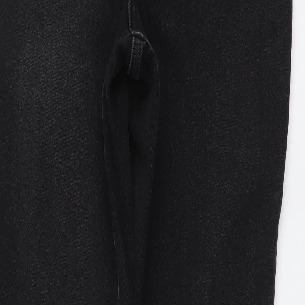 New Look Womens Black Cotton Skinny Jeans Size 10 L29 in Regular Drawstring